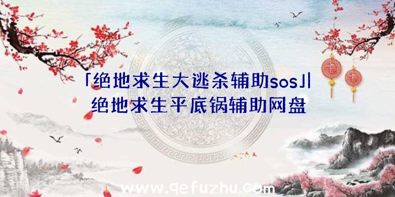 「绝地求生大逃杀辅助sos」|绝地求生平底锅辅助网盘